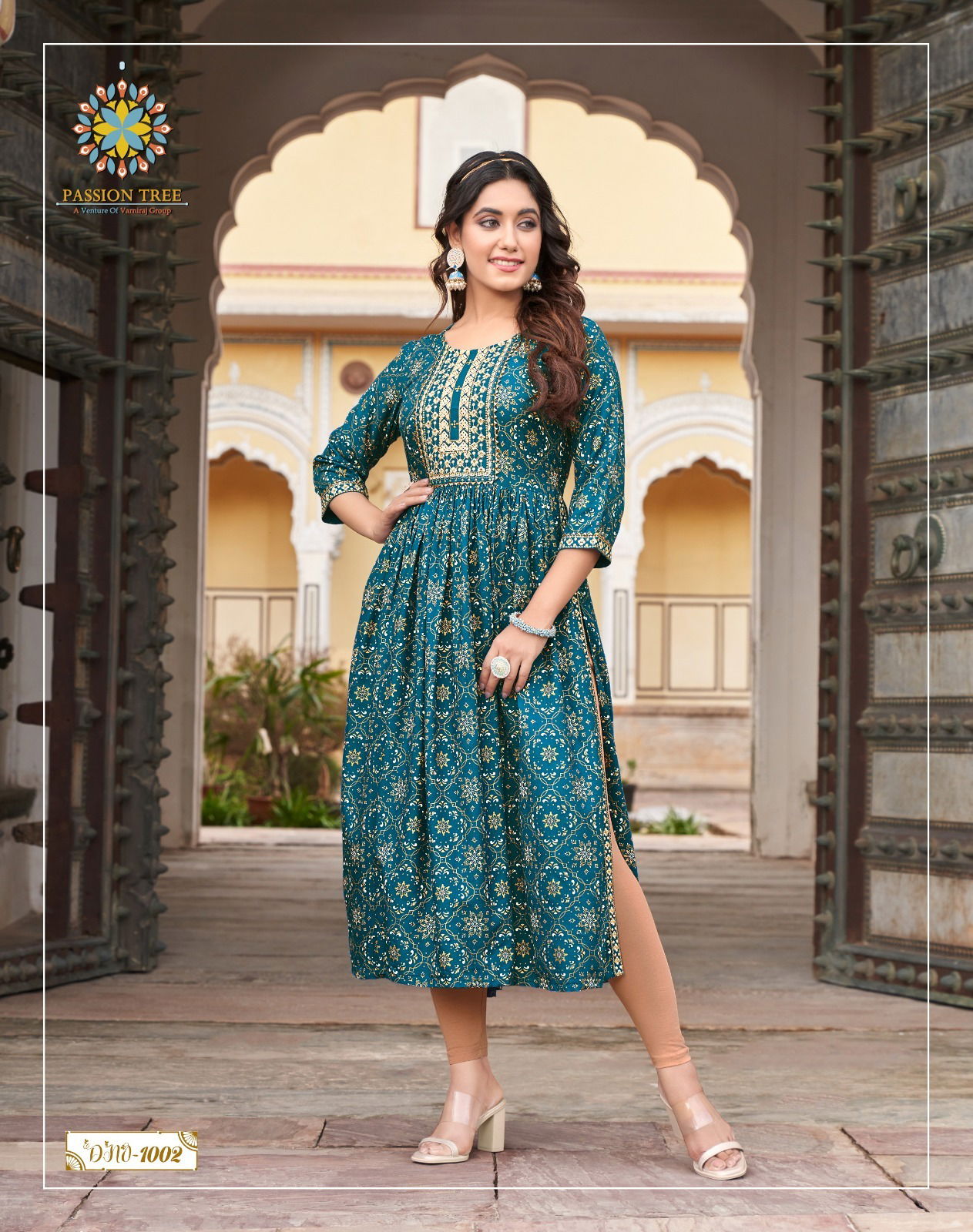 Monza Vol 1 By Passion Tree Nayra Cut Designer Kurtis
